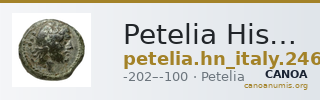 Petelia Historia Numorum Italy 2462 — CANOA