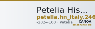 Petelia Historia Numorum Italy 2464 — CANOA