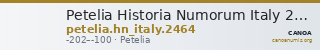 Petelia Historia Numorum Italy 2464 — CANOA