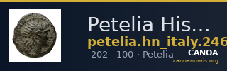 Petelia Historia Numorum Italy 2465 — CANOA