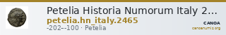 Petelia Historia Numorum Italy 2465 — CANOA