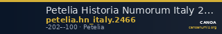 Petelia Historia Numorum Italy 2466 — CANOA