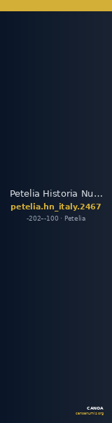 Petelia Historia Numorum Italy 2467 — CANOA