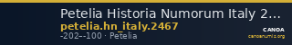 Petelia Historia Numorum Italy 2467 — CANOA