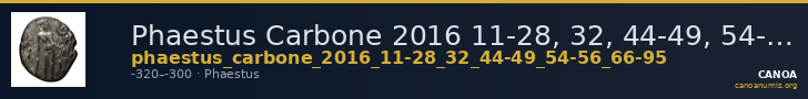 Phaestus Carbone 2016 11-28, 32, 44-49, 54-56, 66-95 — CANOA