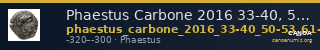 Phaestus Carbone 2016 33-40, 50-53, 61-65 — CANOA