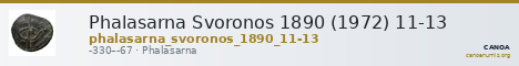Phalasarna Svoronos 1890 (1972) 11-13 — CANOA