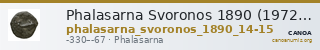 Phalasarna Svoronos 1890 (1972) 14-15 — CANOA
