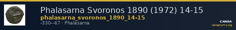Phalasarna Svoronos 1890 (1972) 14-15 — CANOA