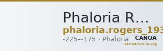 Phaloria Rogers 1932 461 — CANOA