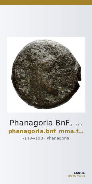 Phanagoria BnF, MMA Fonds général 26 — CANOA