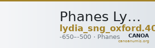 Phanes Lydia SNG Oxford 403-406 — CANOA