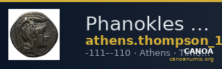 Phanokles Athens Thompson 1961 685bis, 697-709 — CANOA