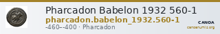 Pharcadon Babelon 1932 560-1 — CANOA