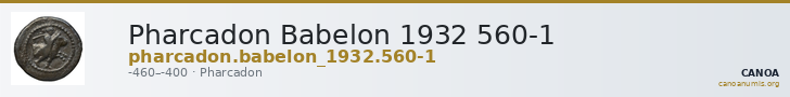 Pharcadon Babelon 1932 560-1 — CANOA
