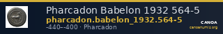 Pharcadon Babelon 1932 564-5 — CANOA