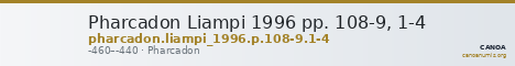 Pharcadon Liampi 1996 pp. 108-9, 1-4 — CANOA