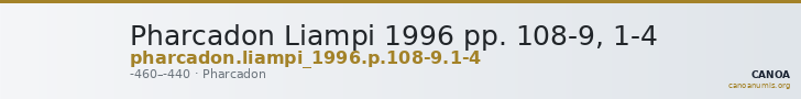 Pharcadon Liampi 1996 pp. 108-9, 1-4 — CANOA