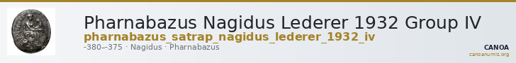 Pharnabazus Nagidus Lederer 1932 Group IV — CANOA