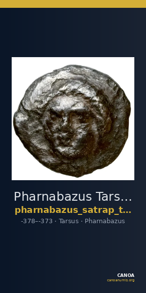 Pharnabazus Tarsus Babelon 1910 590-3 and 597 — CANOA