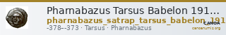 Pharnabazus Tarsus Babelon 1910 590-3 and 597 — CANOA