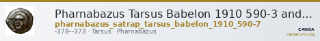 Pharnabazus Tarsus Babelon 1910 590-3 and 597 — CANOA
