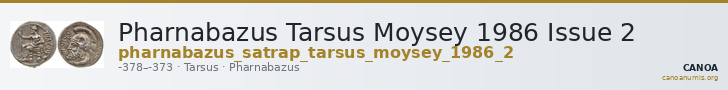 Pharnabazus Tarsus Moysey 1986 Issue 2 — CANOA