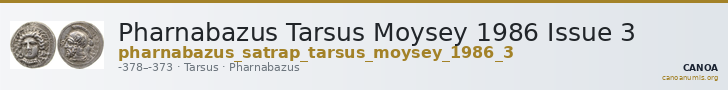 Pharnabazus Tarsus Moysey 1986 Issue 3 — CANOA