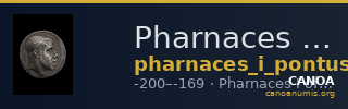 Pharnaces I of Pontus Pontus Waddington 1925 4 — CANOA