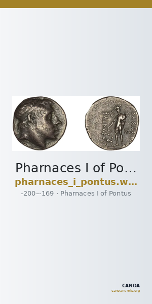 Pharnaces I of Pontus Pontus Waddington 1925 5 — CANOA