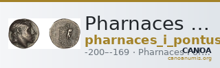 Pharnaces I of Pontus Pontus Waddington 1925 5 — CANOA