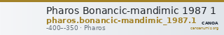 Pharos Bonancic-mandimic 1987 1 — CANOA