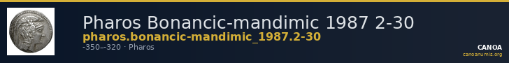 Pharos Bonancic-mandimic 1987 2-30 — CANOA
