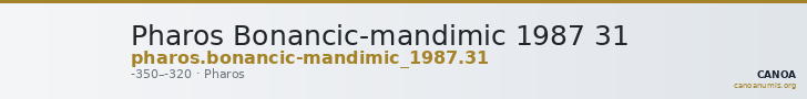 Pharos Bonancic-mandimic 1987 31 — CANOA
