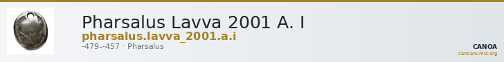 Pharsalus Lavva 2001 A. I — CANOA