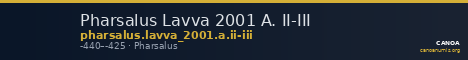 Pharsalus Lavva 2001 A. II-III — CANOA
