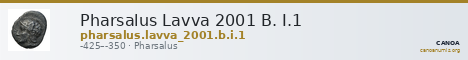 Pharsalus Lavva 2001 B. I.1 — CANOA