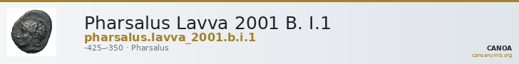 Pharsalus Lavva 2001 B. I.1 — CANOA