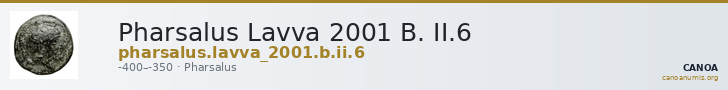 Pharsalus Lavva 2001 B. II.6 — CANOA