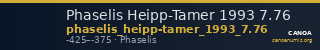Phaselis Heipp-Tamer 1993 7.76 — CANOA