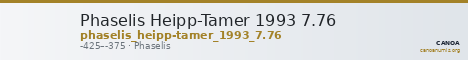 Phaselis Heipp-Tamer 1993 7.76 — CANOA