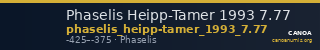 Phaselis Heipp-Tamer 1993 7.77 — CANOA
