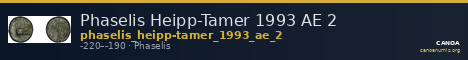 Phaselis Heipp-Tamer 1993 AE 2 — CANOA