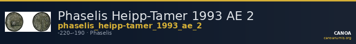 Phaselis Heipp-Tamer 1993 AE 2 — CANOA