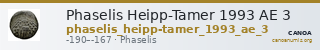 Phaselis Heipp-Tamer 1993 AE 3 — CANOA