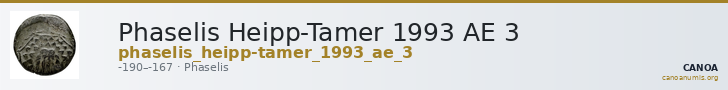 Phaselis Heipp-Tamer 1993 AE 3 — CANOA
