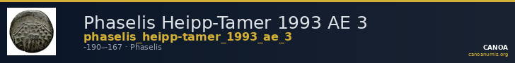Phaselis Heipp-Tamer 1993 AE 3 — CANOA