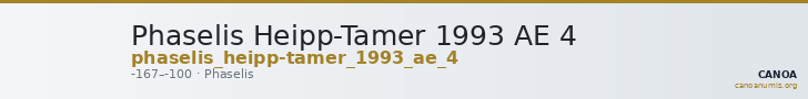 Phaselis Heipp-Tamer 1993 AE 4 — CANOA