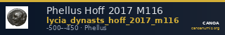 Phellus Hoff 2017 M116 — CANOA