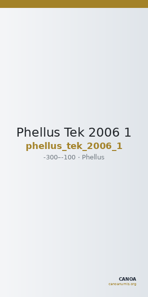 Phellus Tek 2006 1 — CANOA